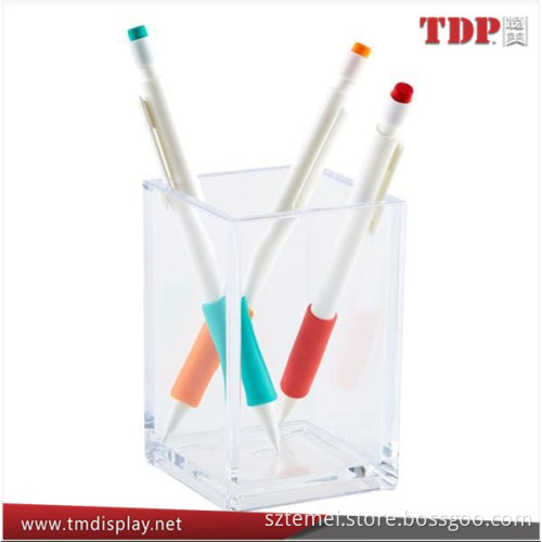 Manufacturer Magnetic Acrylic Square Pen Holder, Acrylic Office Supplies